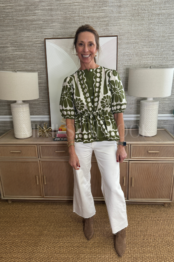 Palermo Green Blouse by Farm Rio