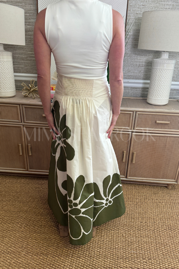Palermo Green Midi Skirt by Farm Rio