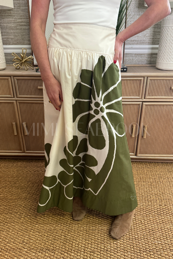 Palermo Green Midi Skirt by Farm Rio