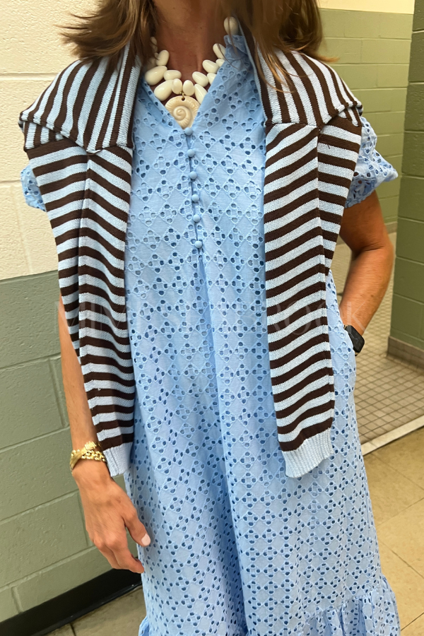 Parish dress, blue