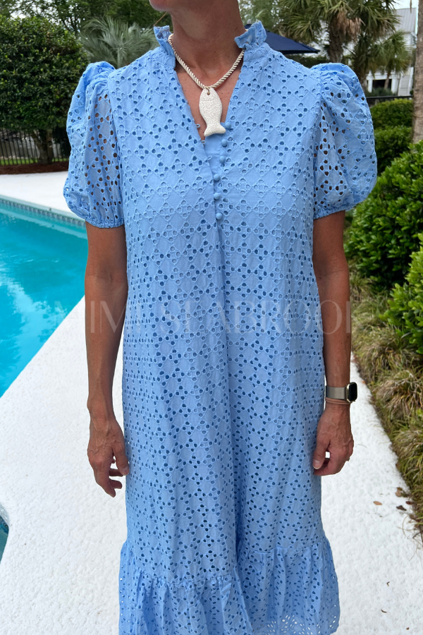 Parish dress, blue