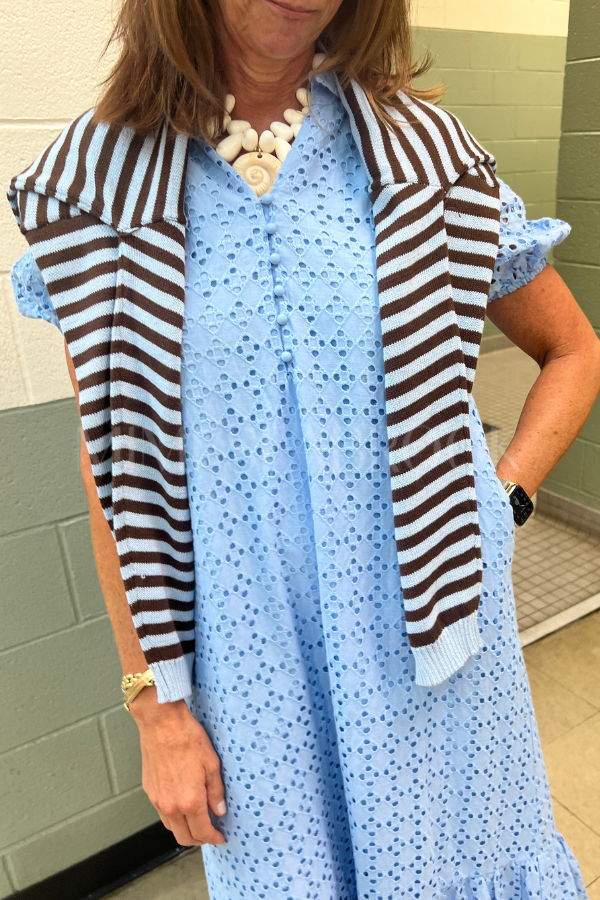 Parish dress, blue