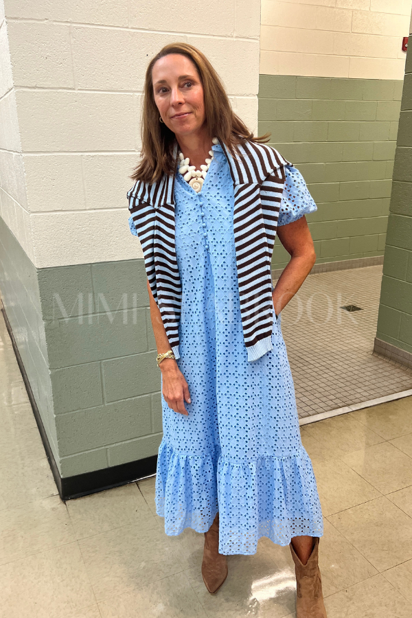 Parish dress, blue
