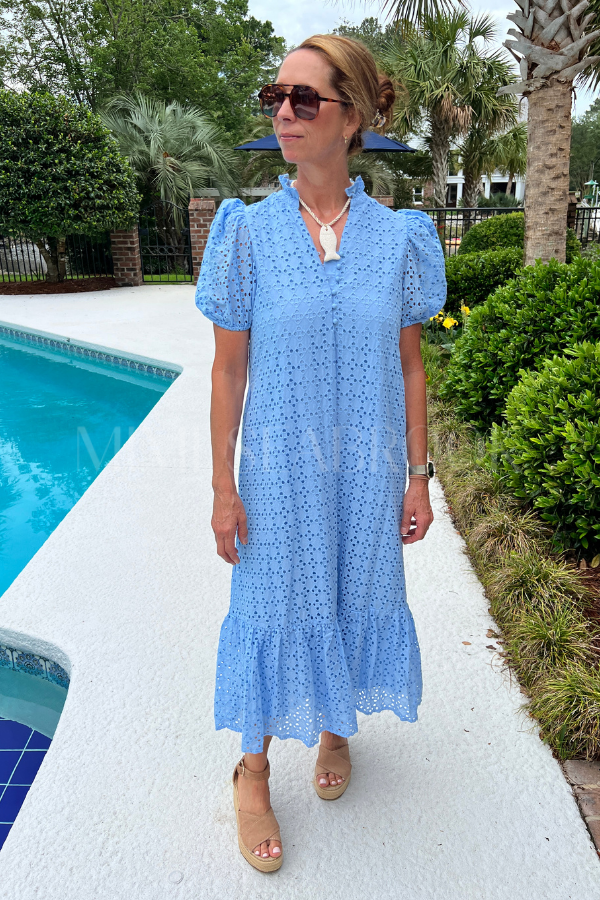 Parish dress, blue