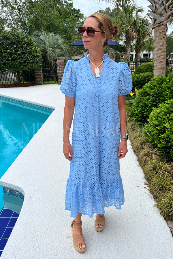 Parish dress, blue