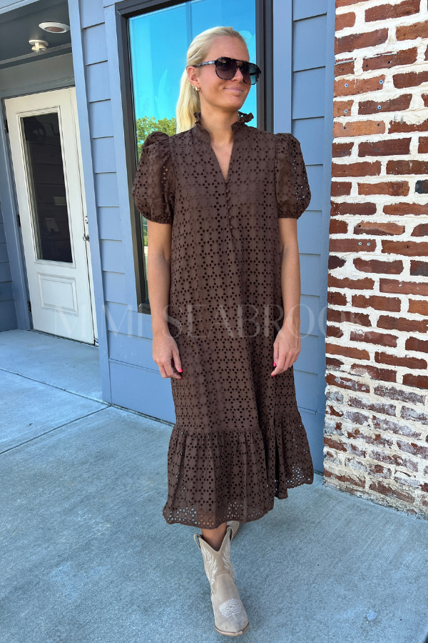 Parish dress, brown