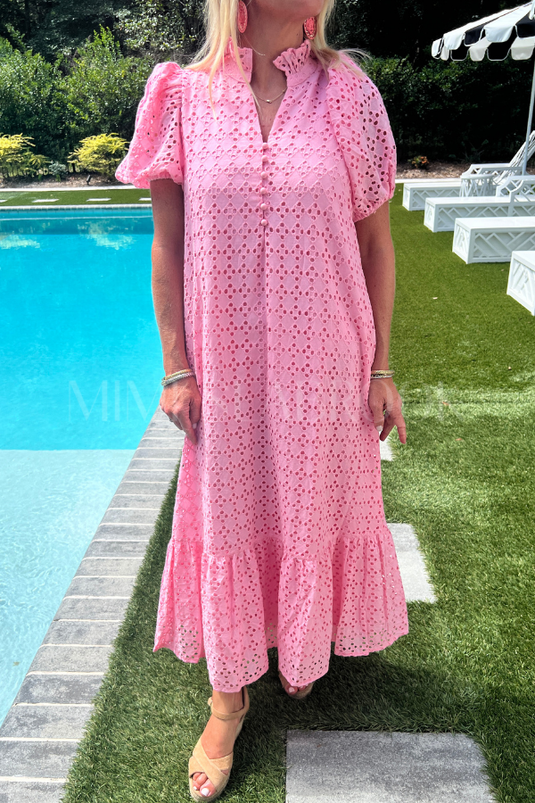 Parish dress, pink