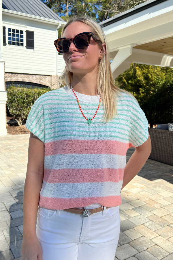 Pelham top, melon mint