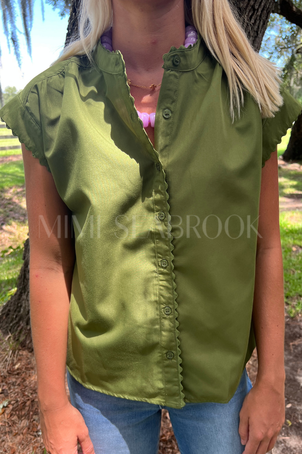 Pendale top, olive