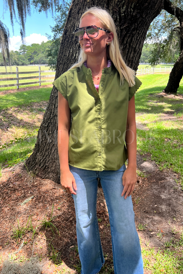 Pendale top, olive