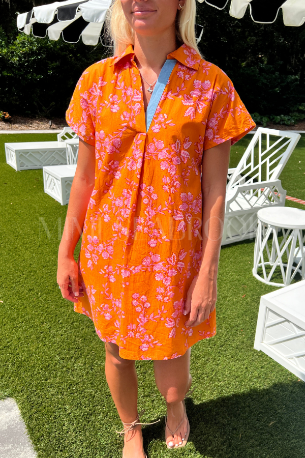 Perla dress, orange