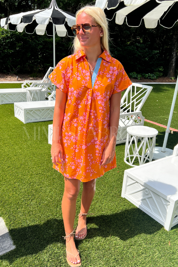 Perla dress, orange