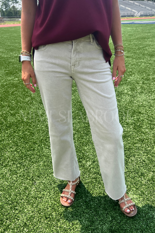 Phelan wide leg jeans, latte