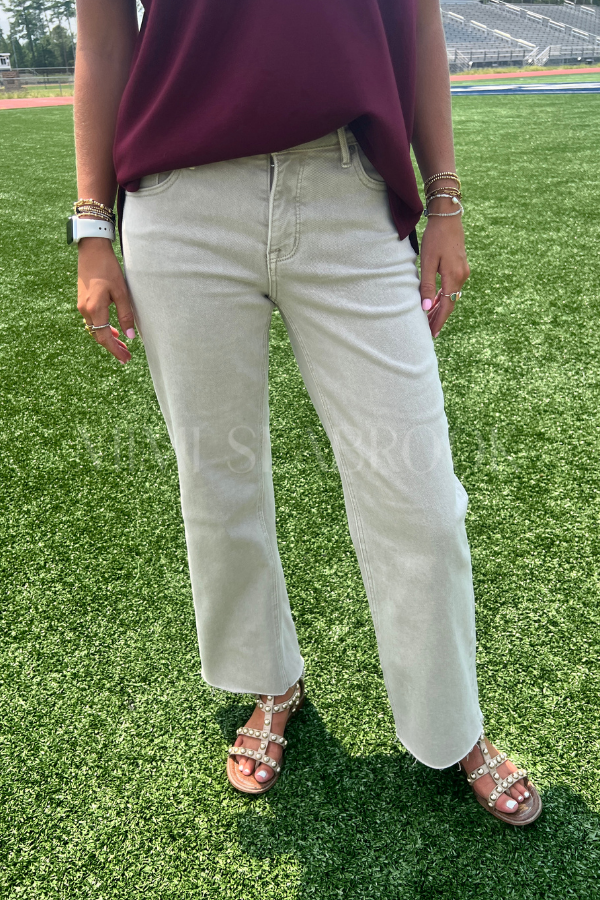 Phelan wide leg jeans, latte