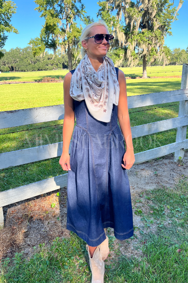 Porter denim dress