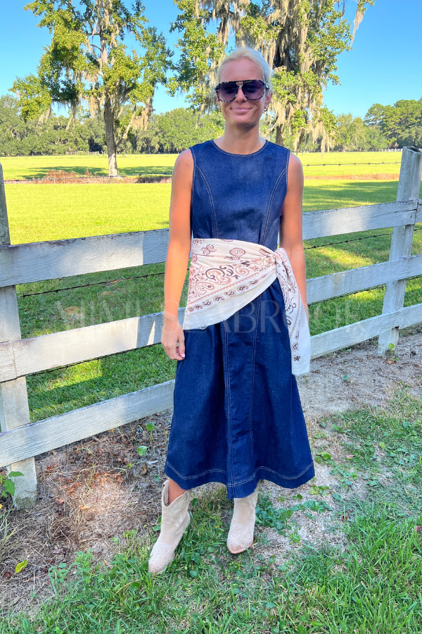 Porter denim dress