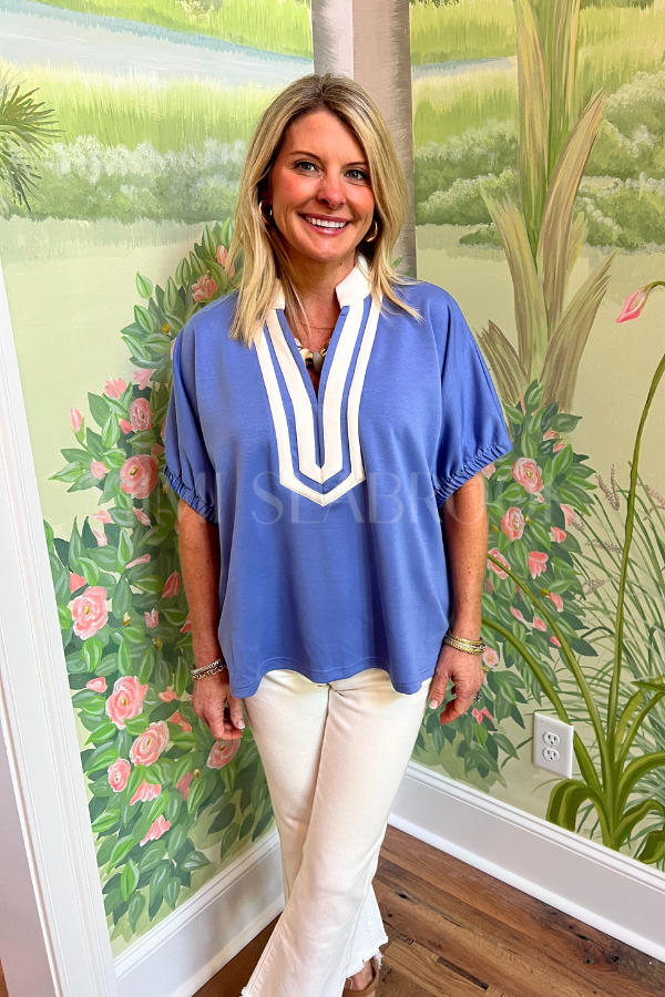 Pratt top, chambray