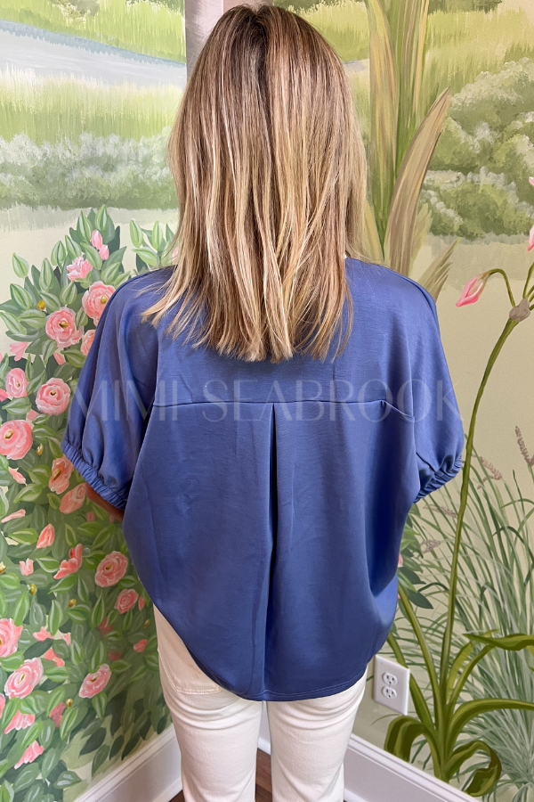 Pratt top, chambray