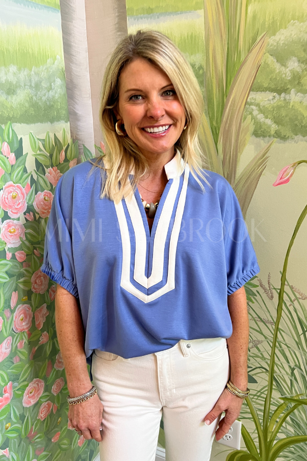 Pratt top, chambray