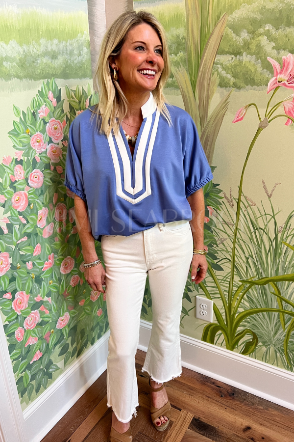 Pratt top, chambray