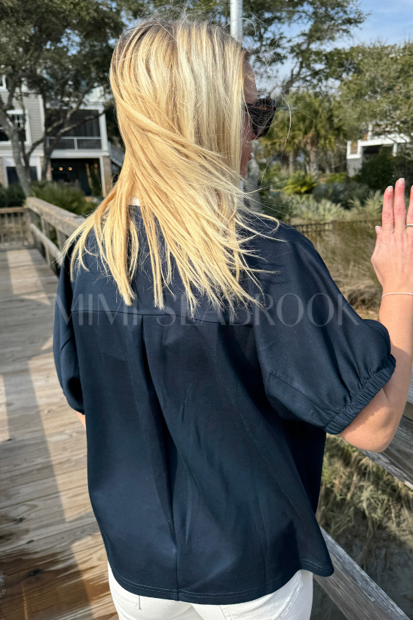 Pratt top, navy