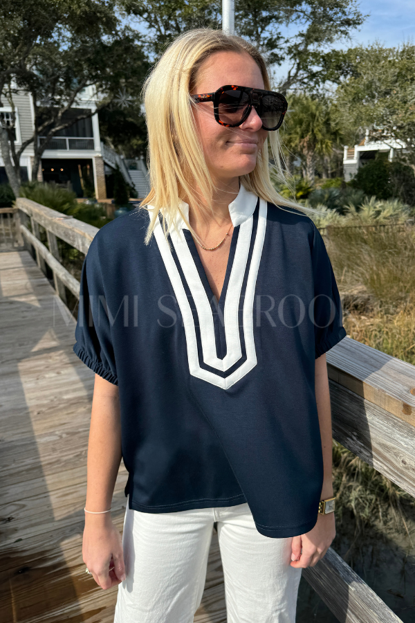 Pratt top, navy