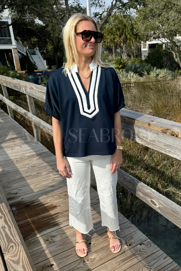 Pratt top, navy