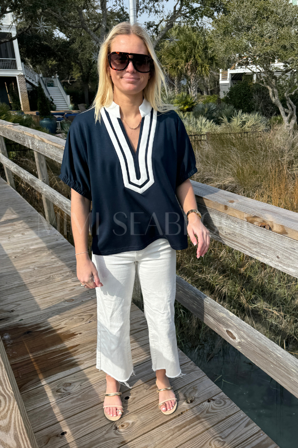 Pratt top, navy