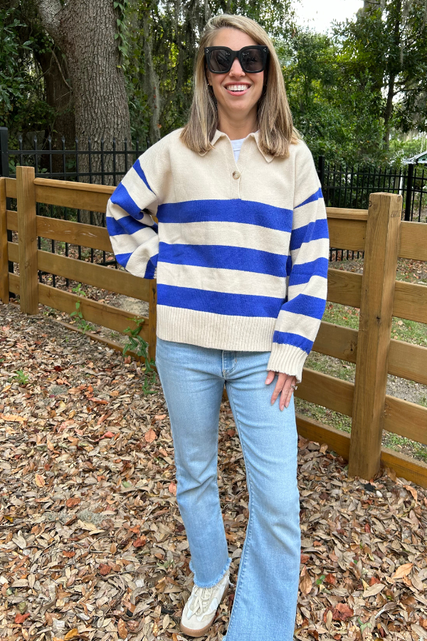 Presley sweater, cobalt