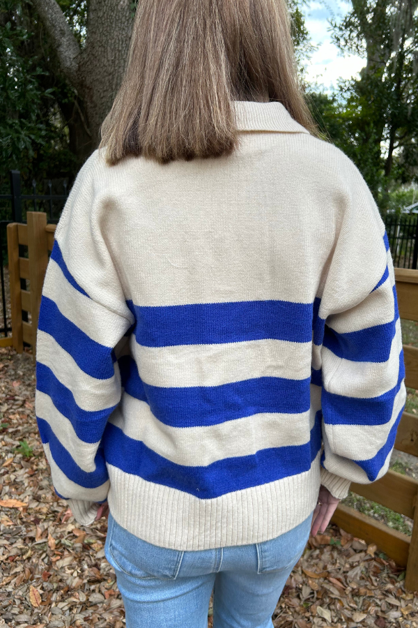 Presley sweater, cobalt