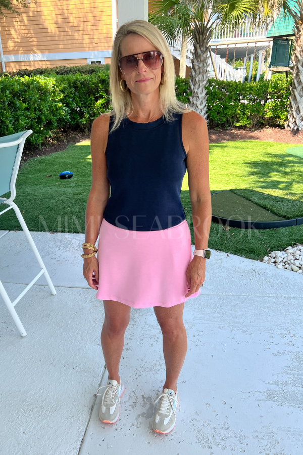 Priya top, navy