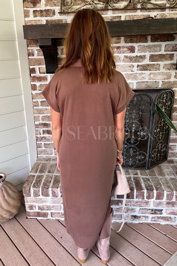 Reaves dress, coffee