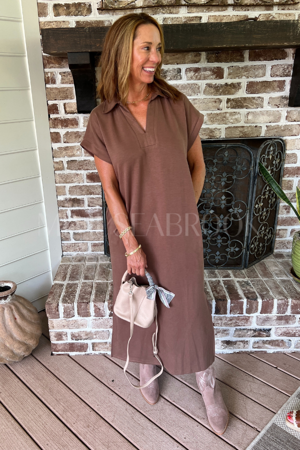 Reaves dress, coffee