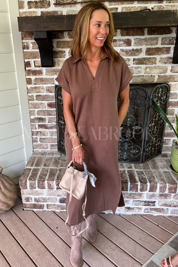 Reaves dress, coffee