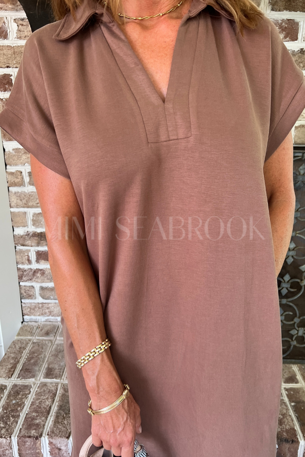 Reaves dress, coffee