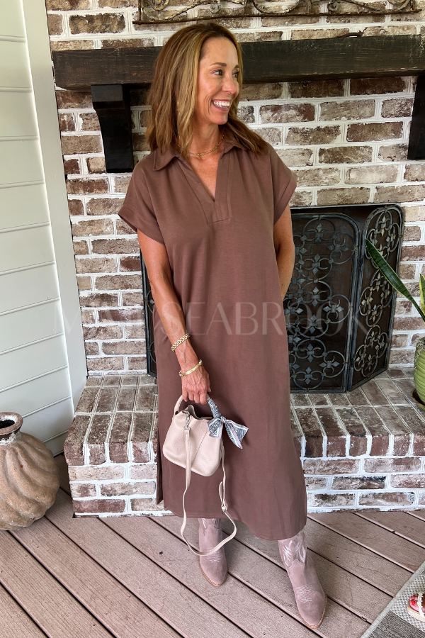 Reaves dress, coffee