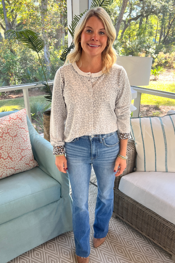 Regina cardigan sweater, cream