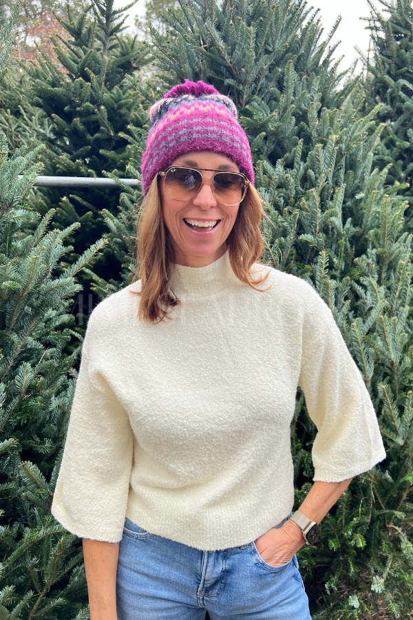 Remington beanie hat, magenta