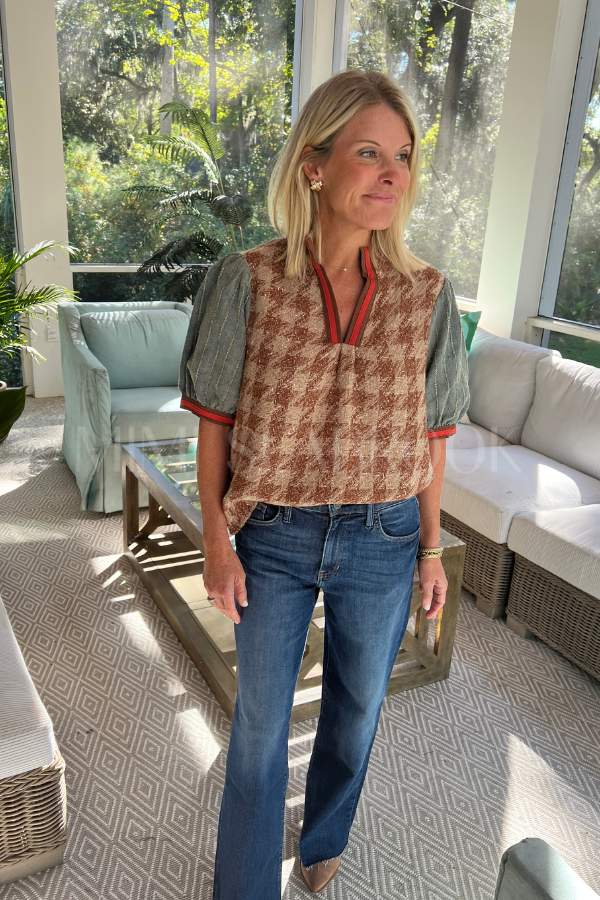 Retta top, brown