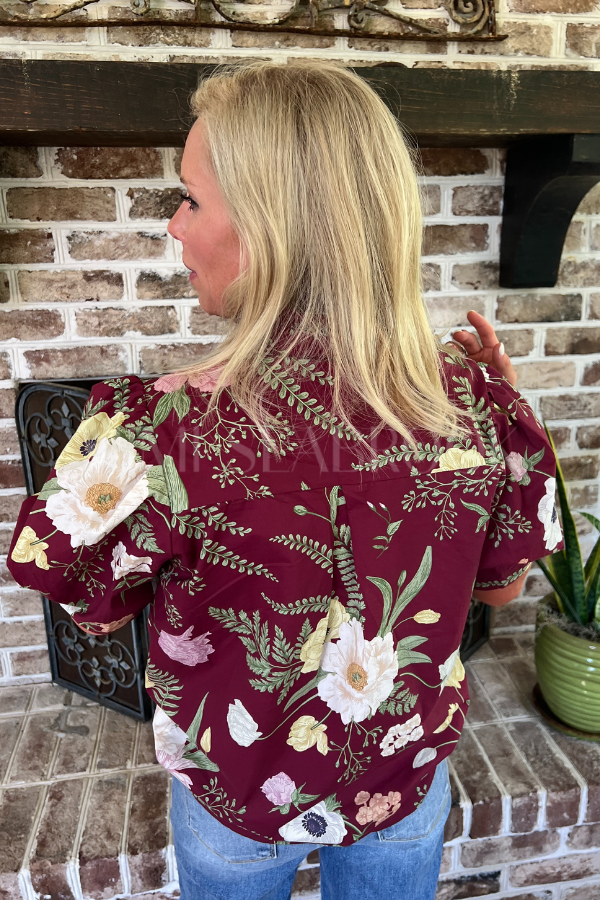 Rhea top, merlot