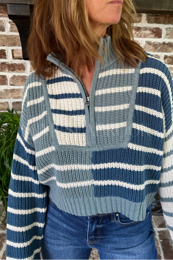 Richter sweater, teal/blue