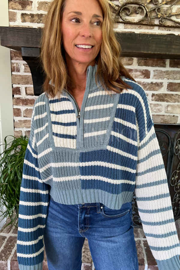 Richter sweater, teal/blue