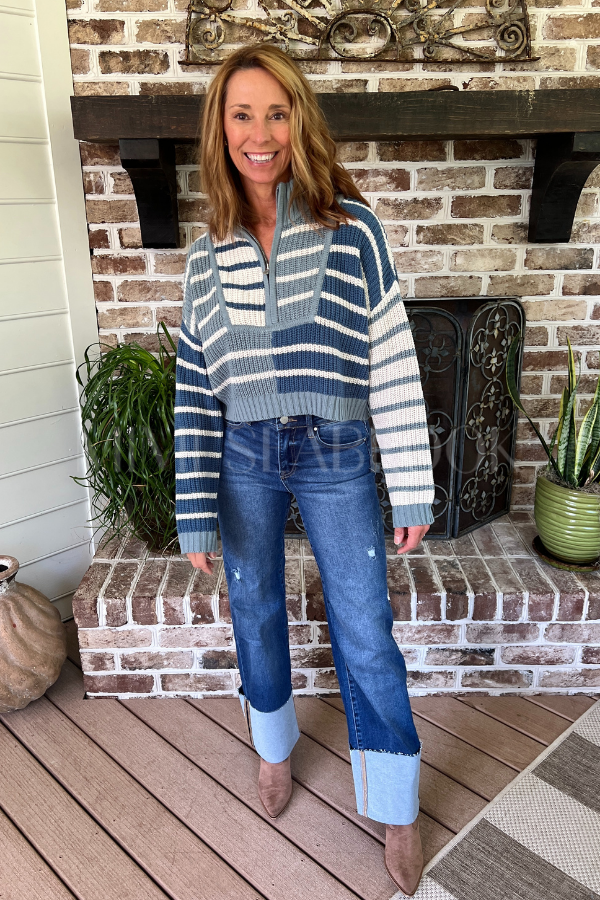 Richter sweater, teal/blue
