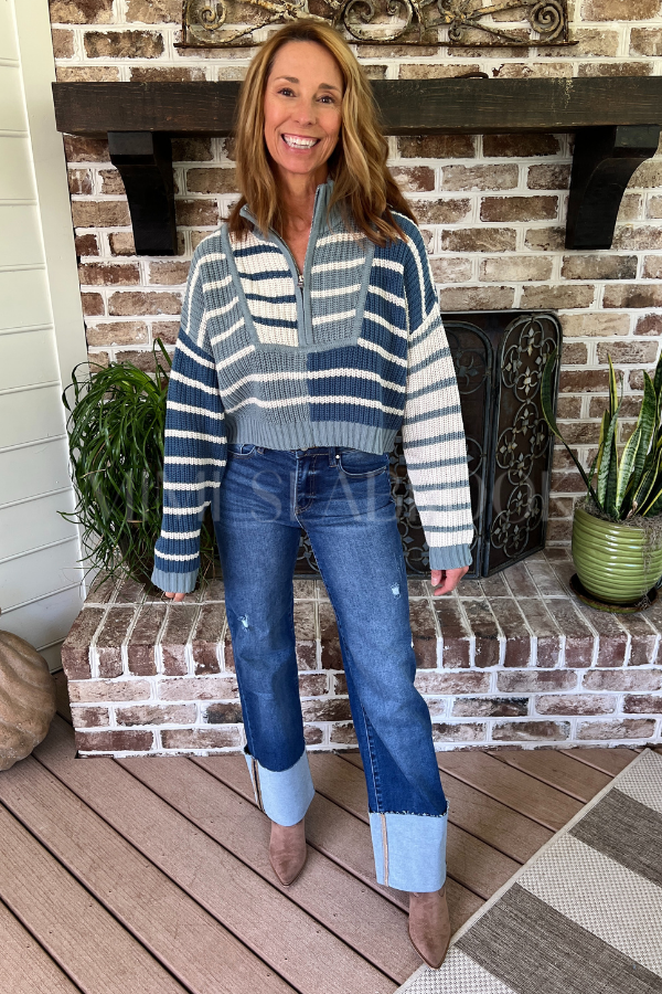 Richter sweater, teal/blue