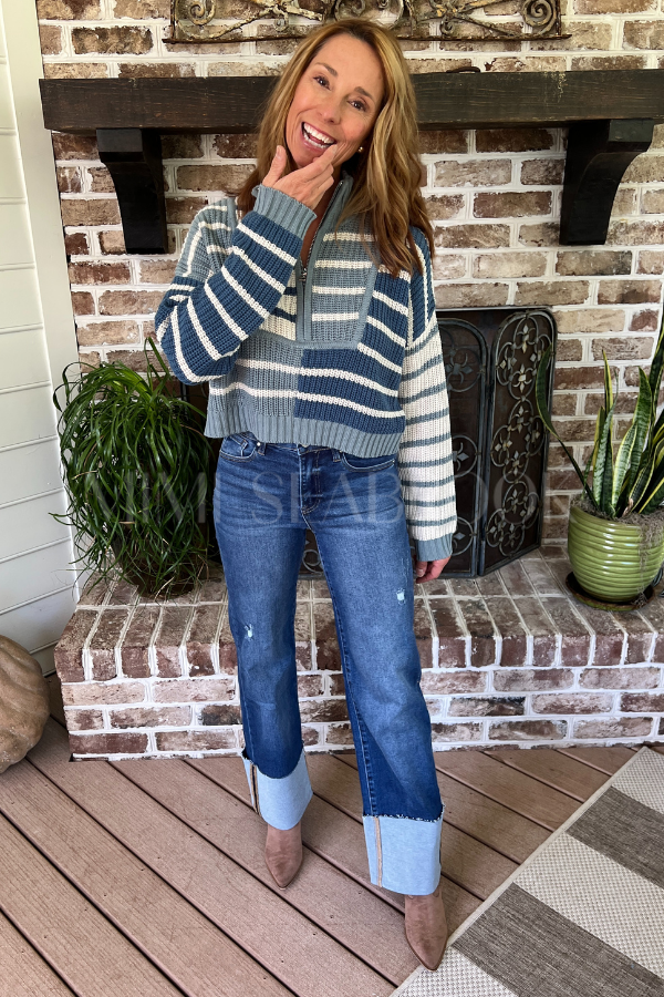 Richter sweater, teal/blue