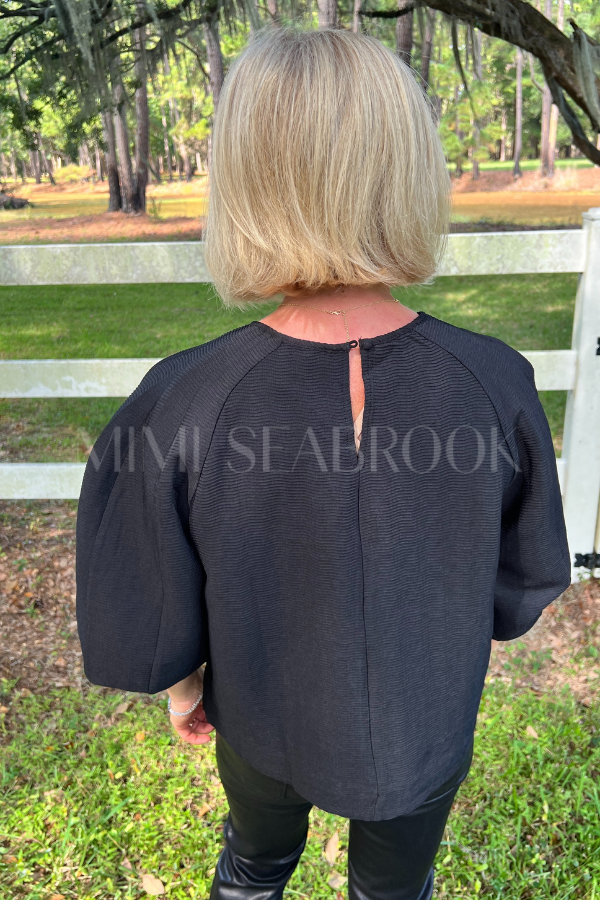 Rina top, black
