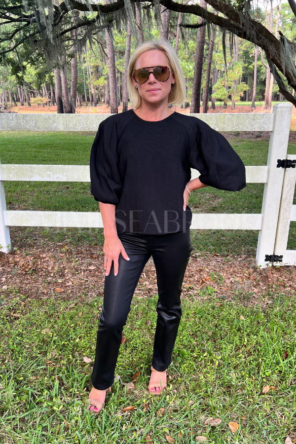 Rina top, black