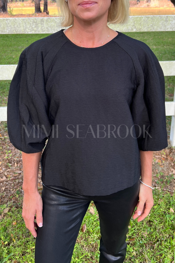 Rina top, black