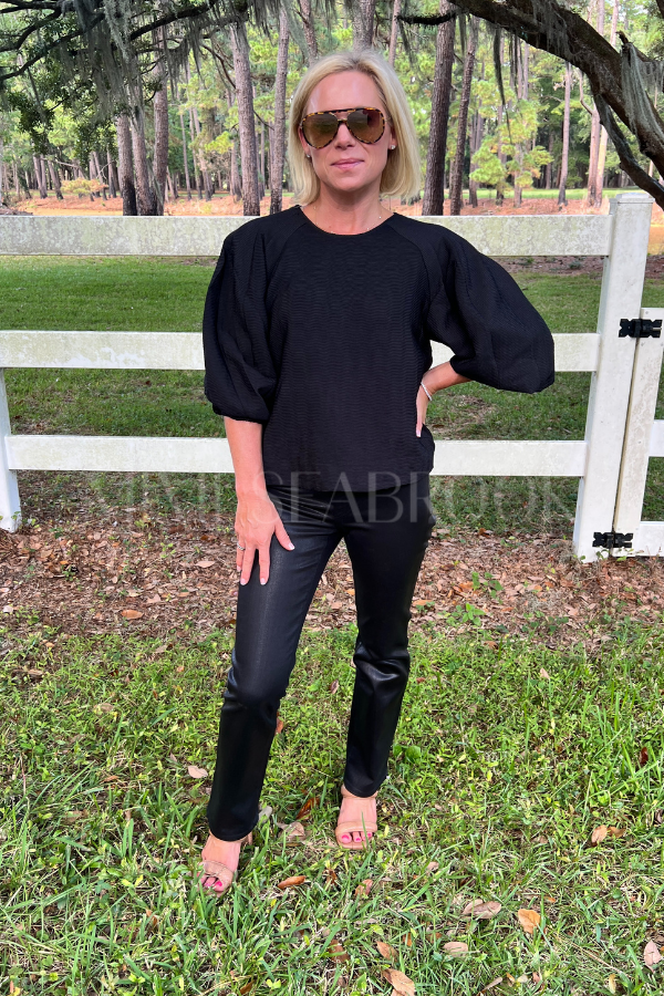 Rina top, black