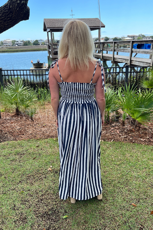 Robbins dress, navy